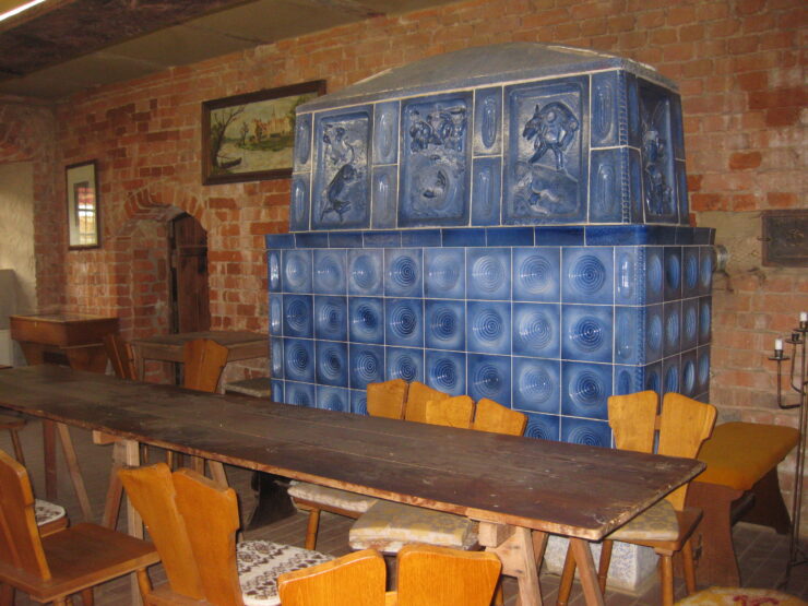 Blauer Ofen in der Klostermühle Boitzenburg, Foto: Anet Hoppe, Lizenz: Anet Hoppe